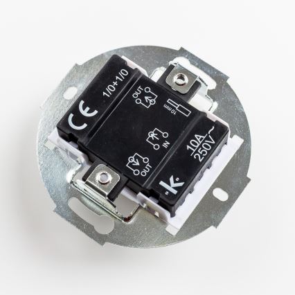 Kliklap - Retro dvojno stikalo brez okvirja modro