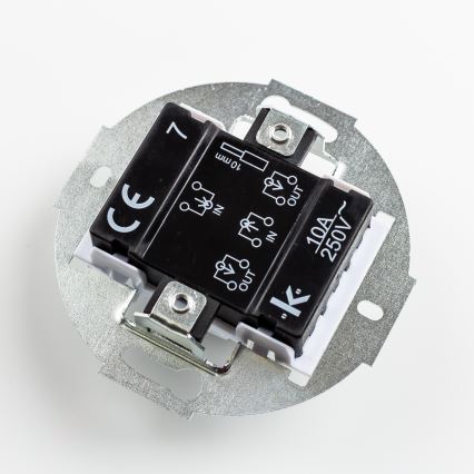 Kliklap - Retro križni stikalnik brez okvirja št. 7 brez okvirja rjava