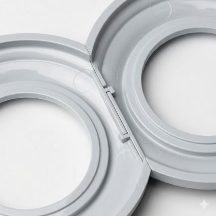 Kliklap - Retro okvirček krajna siva