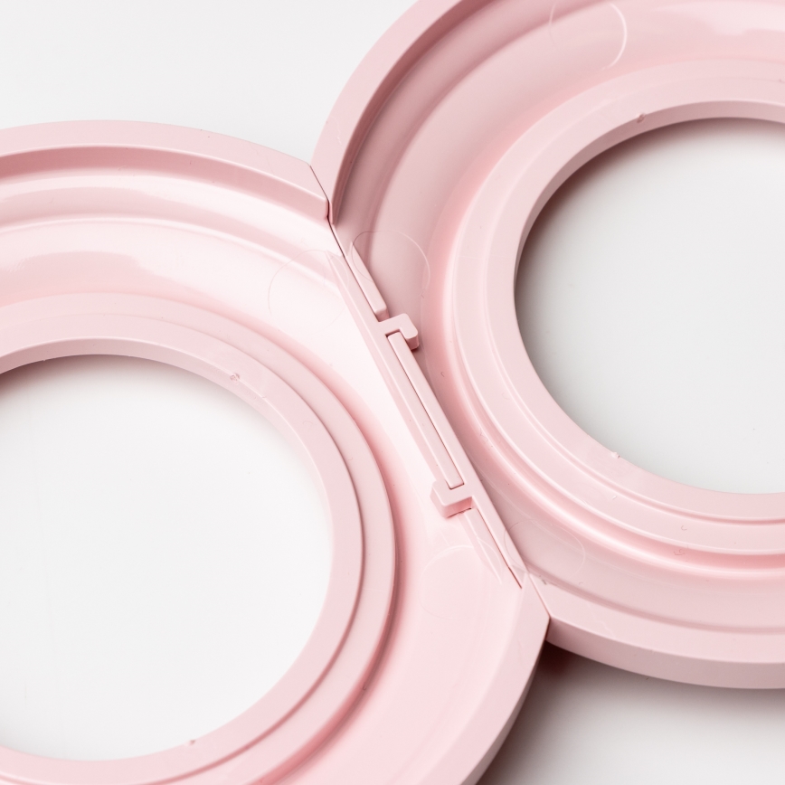 Kliklap - retro robni okvir v prašno rožnati barvi