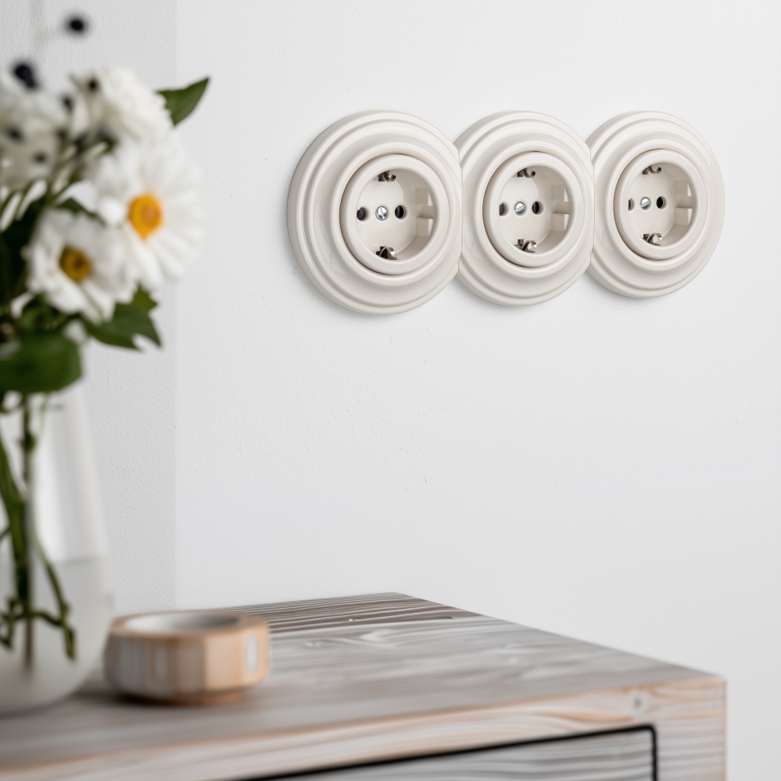 Kliklap - Retro sredinski okvir, bež