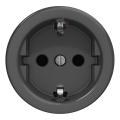 Kliklap - Retro vtičnica za dom brez okvirja SCHUKO 230V/16A, antracit