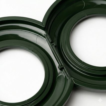 Kliklap - Retro zeleni robni okvirček