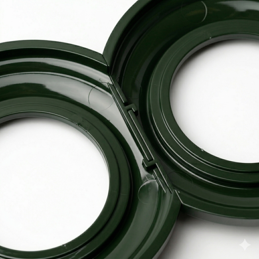 Kliklap - Retro zeleni robni okvirček