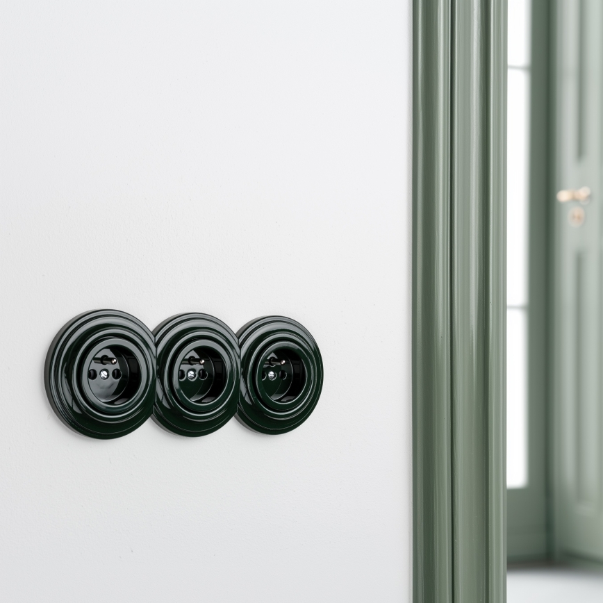 Kliklap - Retro zeleni sredinski okvir