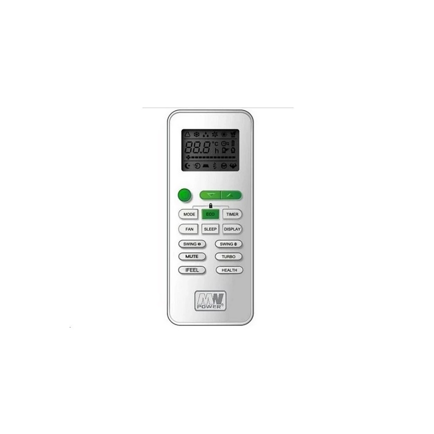 Klimatska naprava 09K V1 2,6 kW 9000 BTU z Wi‑Fi Tuya, bela + daljinski upravljalnik