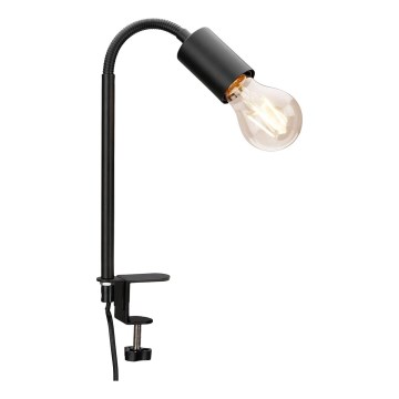 Klipna svetilka 1xE27/10W/230V črna