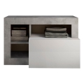Klop LENOR bela/siva beton