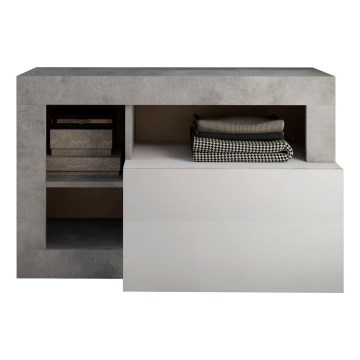 Klop LENOR bela/siva beton