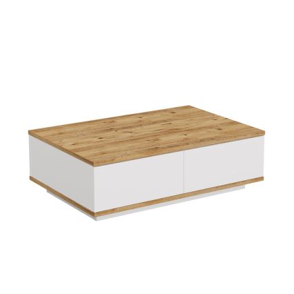 Klubska mizica 28,6x90 cm bor atlantic/bela