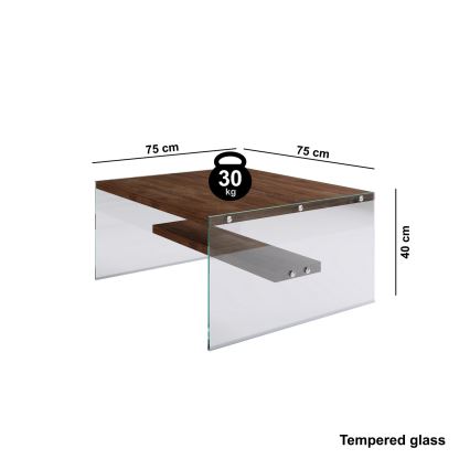 Klubska mizica 40x75 cm bor