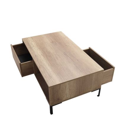 Klubska mizica 42x103 cm rjava