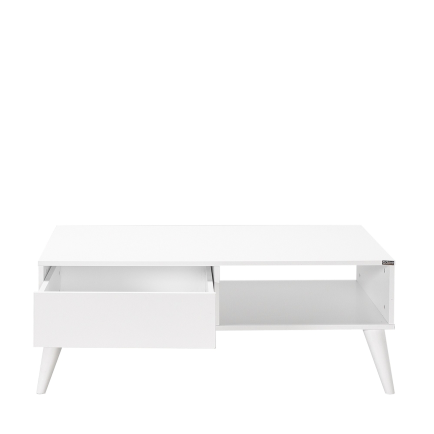 Klubska mizica 42x110 cm bela