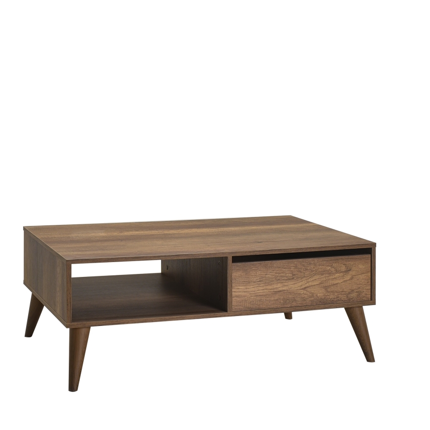Klubska mizica 42x110 cm rjava