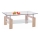 Klubska mizica 55x110 cm prozorna/hrast sonoma