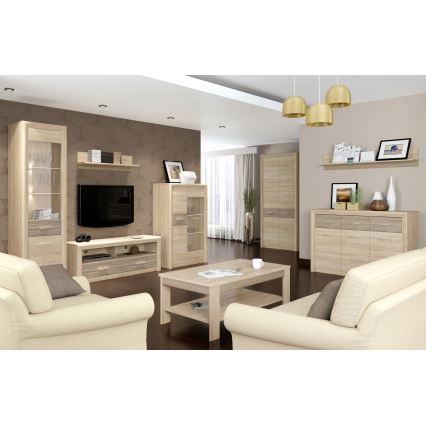 Klubska mizica ARNIKA 57x103 cm hrast sonoma