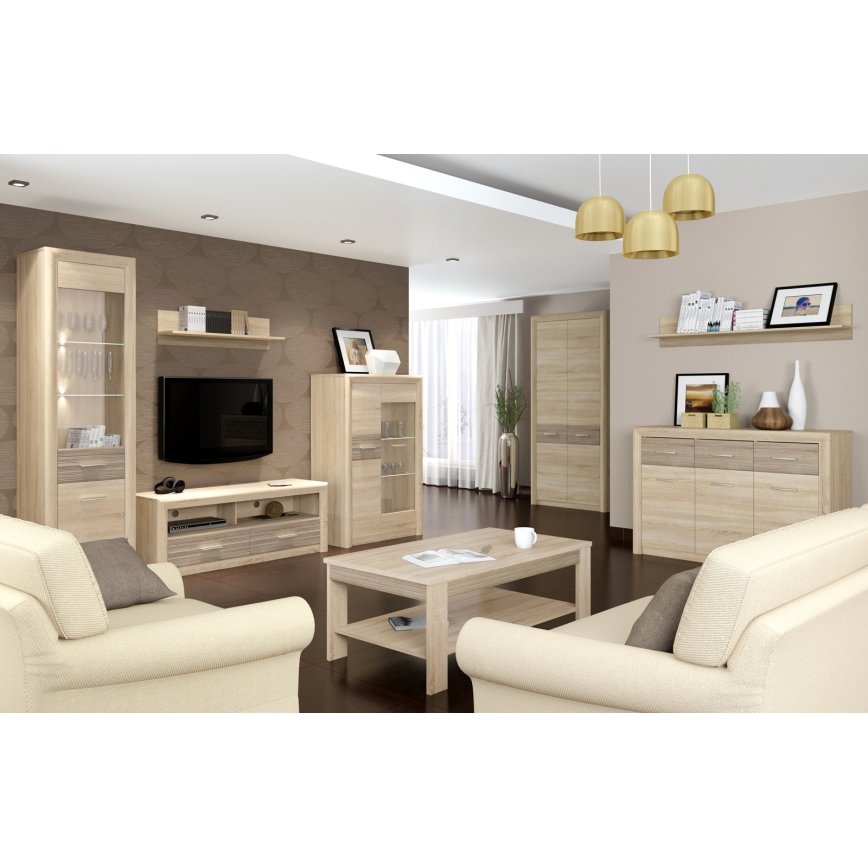 Klubska mizica ARNIKA 57x103 cm hrast sonoma