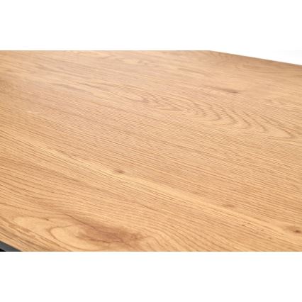 Klubska mizica ARTIGA 45x105 cm črna/bež