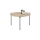 Klubska mizica AURA, premer 55 cm, hrast/antracit