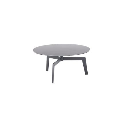 Klubska mizica BALANCE, Ø 80 cm, siva/antracit