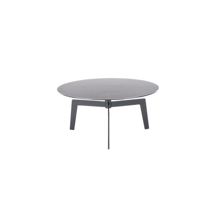 Klubska mizica BALANCE, Ø 80 cm, siva/antracit