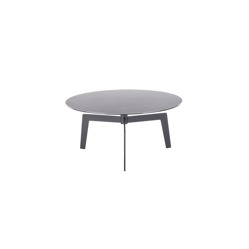 Klubska mizica BALANCE, Ø 80 cm, siva/antracit