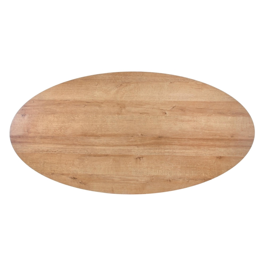 Klubska mizica s predalom CAROLINA 41x120 cm zlat hrast/črna