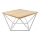 Klubska mizica CURVED 60x60 cm bela/bež
