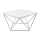 Klubska mizica CURVED 60x60 cm bela
