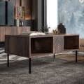 Klubska mizica DECO 46x100 cm oreh warmia