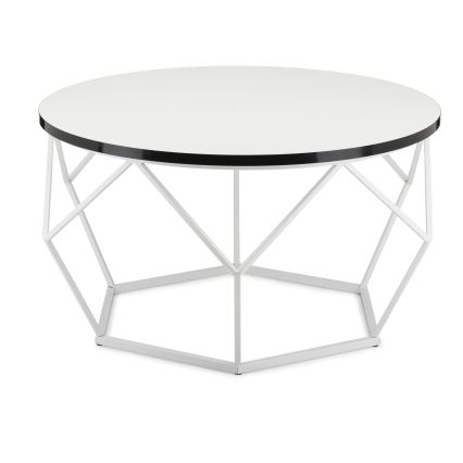 Klubska mizica DIAMOND 40x70 cm črna/bela