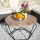 Klubska mizica DIAMOND 40x70 cm črna/rjava