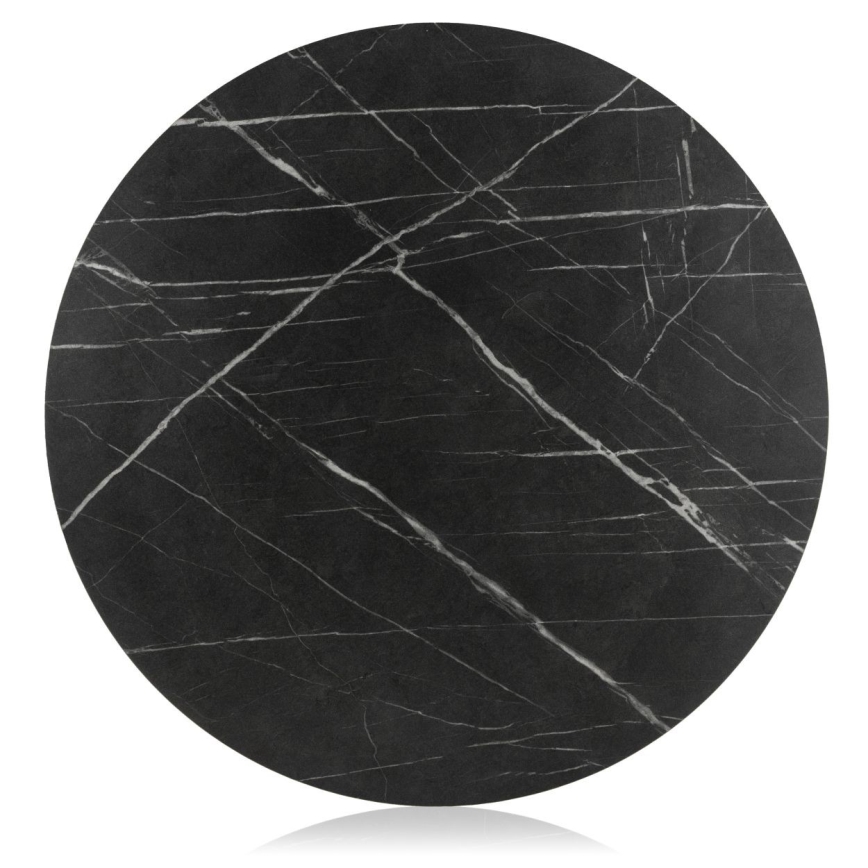 Klubska mizica DIAMOND 40x70 cm črna/zlata
