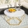 Klubska mizica DIAMOND 40x70 cm zlata/bela