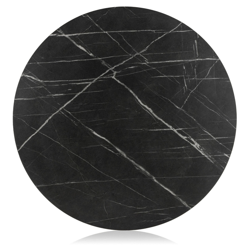 Klubska mizica DIAMOND 40x70 cm zlata/črna/bela
