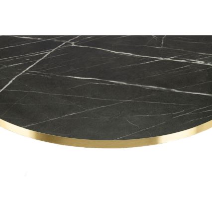 Klubska mizica DIAMOND 40x70 cm zlata/črna/bela