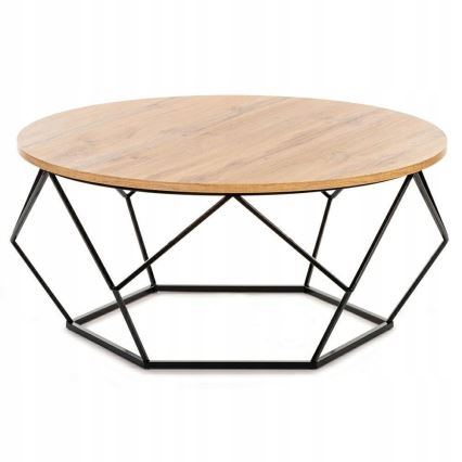 Klubska mizica DIAMOND 40x90 cm črna/rjava