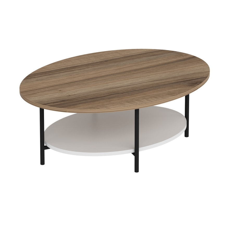 Klubska mizica ELIS 36x90 cm hrast/bela