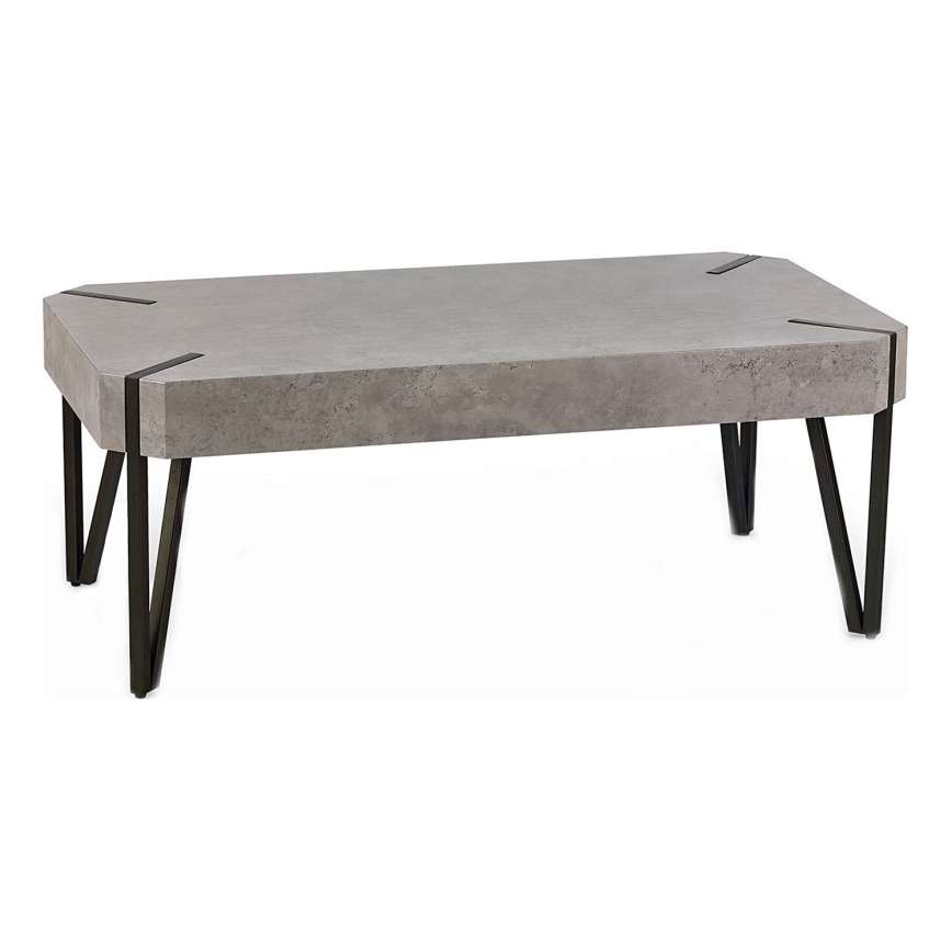 Klubska mizica EMILY 42x110 cm beton
