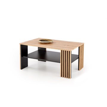 Klubska mizica FORMA 110x65 cm rjava/črna