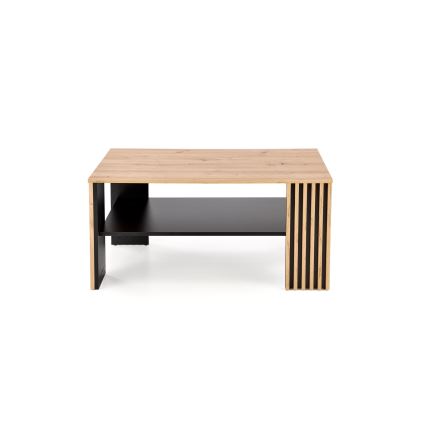 Klubska mizica FORMA 110x65 cm rjava/črna