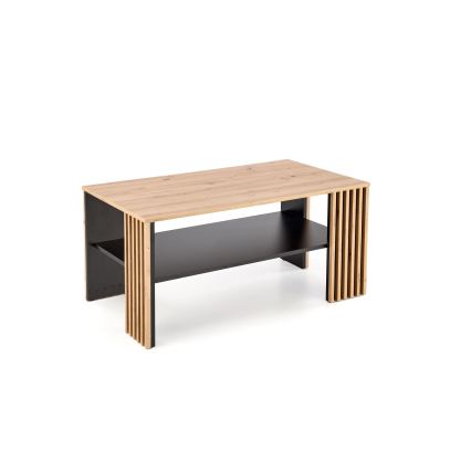 Klubska mizica FORMA 110x65 cm rjava/črna