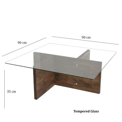 Klubska mizica GLORY 35x90 cm bor