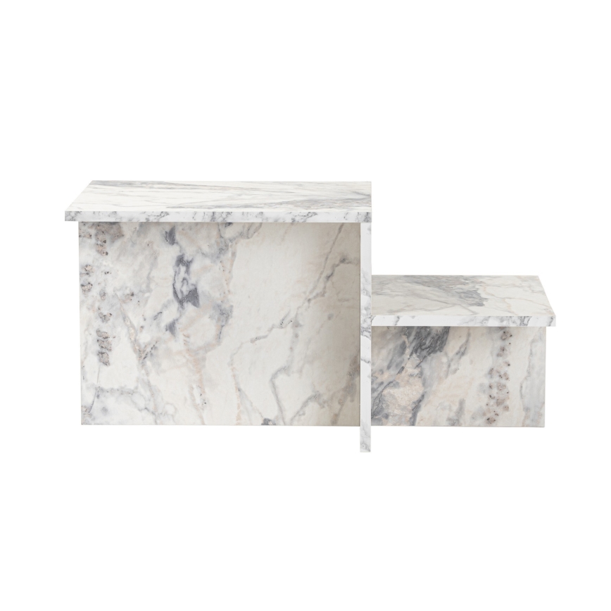 Klubska mizica HARMONY 40x80 cm marmor decor