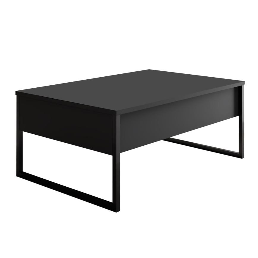Klubska mizica LUXE 40x90 cm antracit/črna