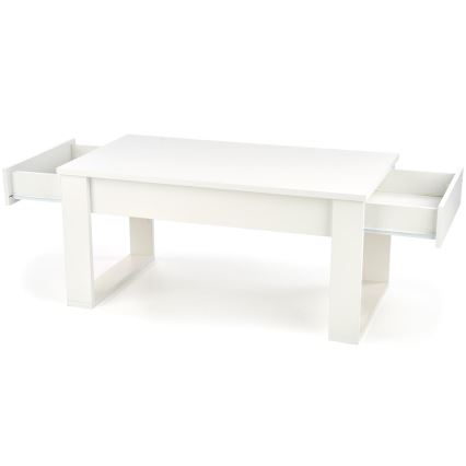 Klubska mizica z drawers NEA 52x110 cm bela