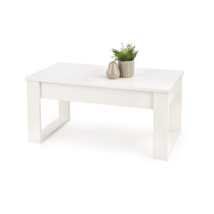 Klubska mizica z drawers NEA 52x110 cm bela