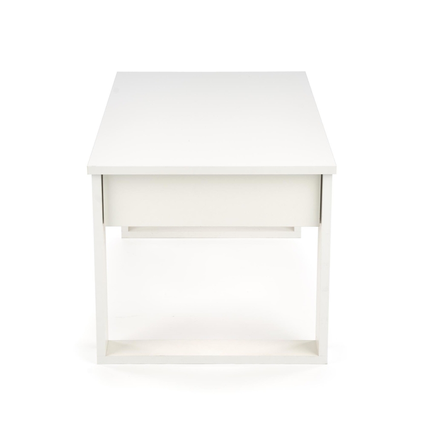 Klubska mizica z drawers NEA 52x110 cm bela