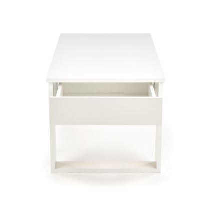 Klubska mizica z drawers NEA 52x110 cm bela