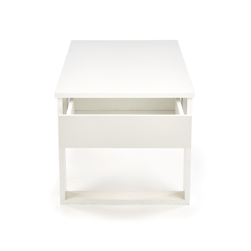 Klubska mizica z drawers NEA 52x110 cm bela